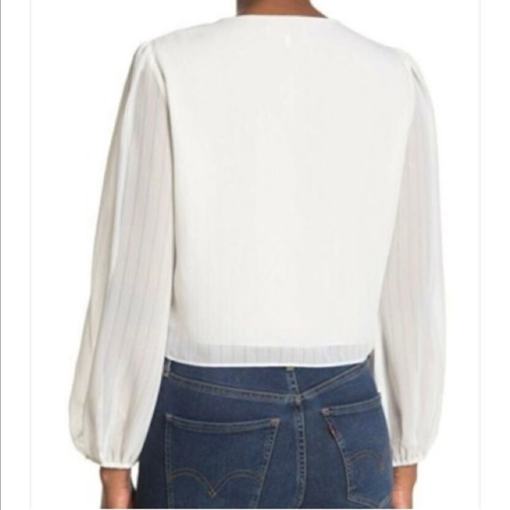 Wayf Front Tie Button Front Blouse - image 2